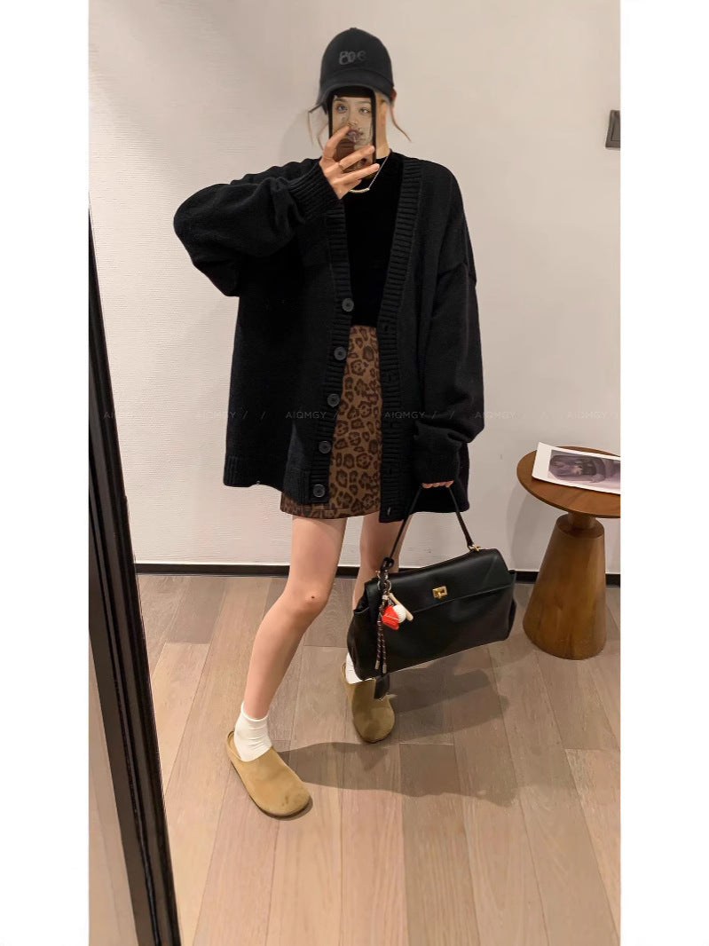 Leopard Print Skirt