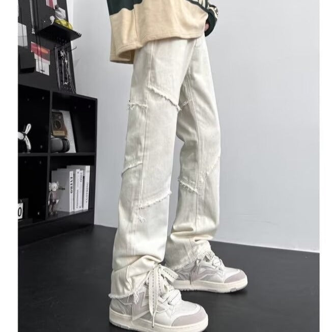 Raw Edge Design Jeans
