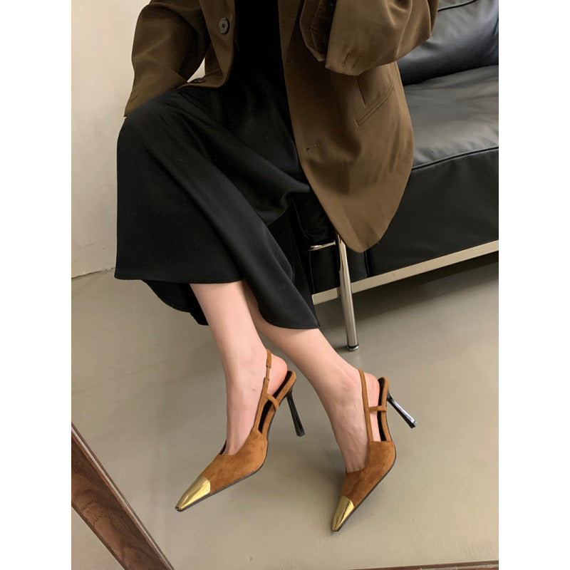 Metal-Cap Slingback