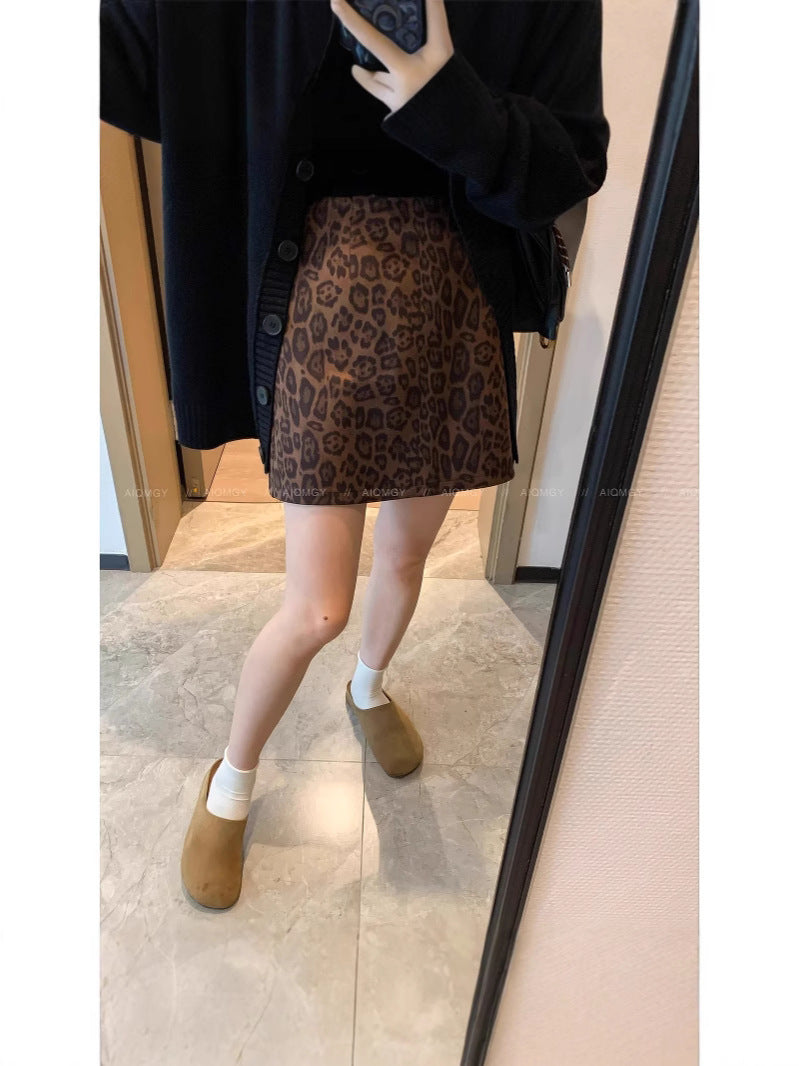 Leopard Print Skirt