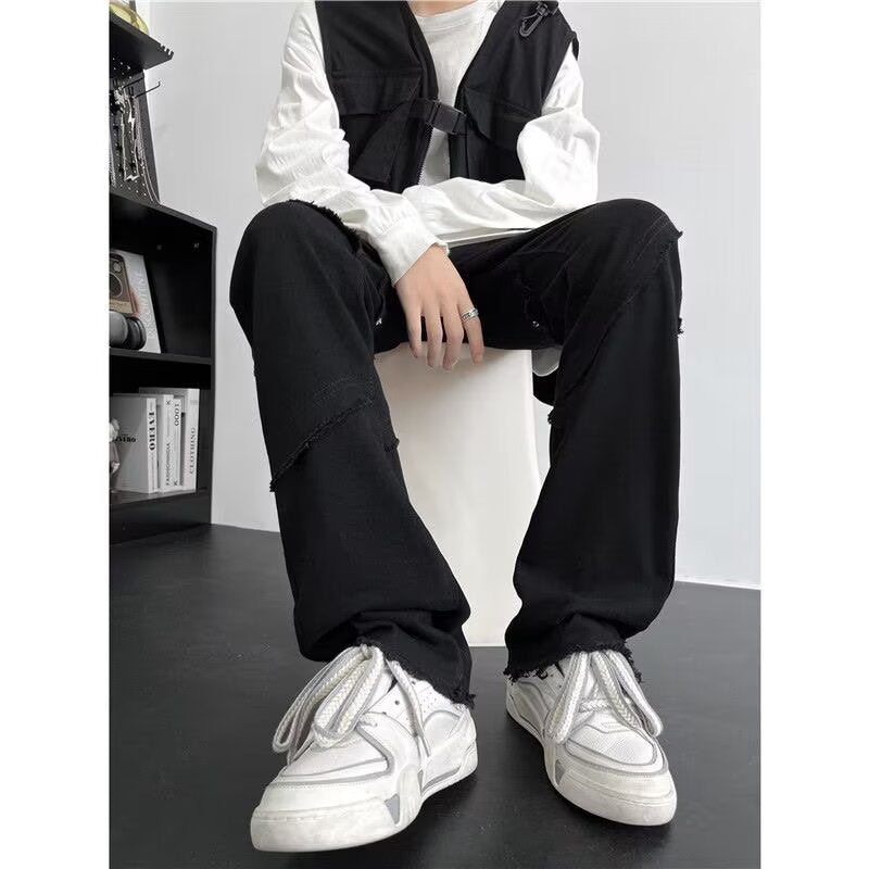 Raw Edge Design Jeans