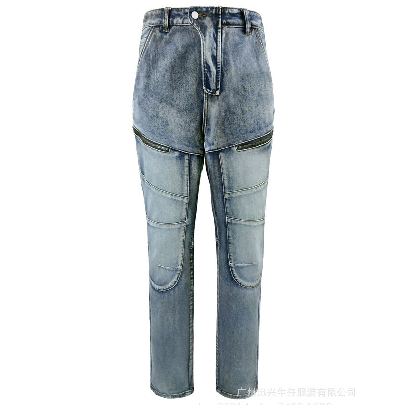 Double Zipper Riding Pants