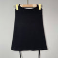 High-Waisted Suspender Mini Skirt