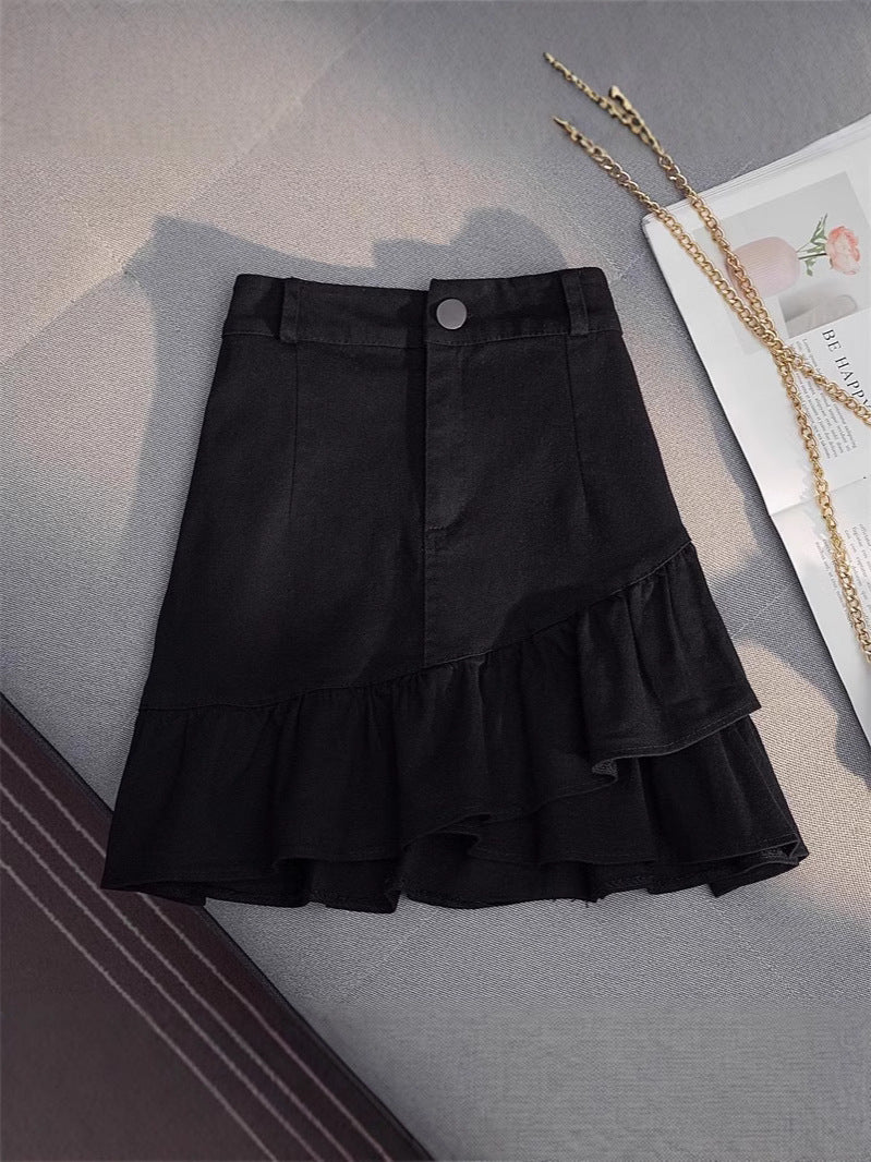 Irregular Ruffled Skirt