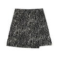 Zebra Pattern A-Line Skirt