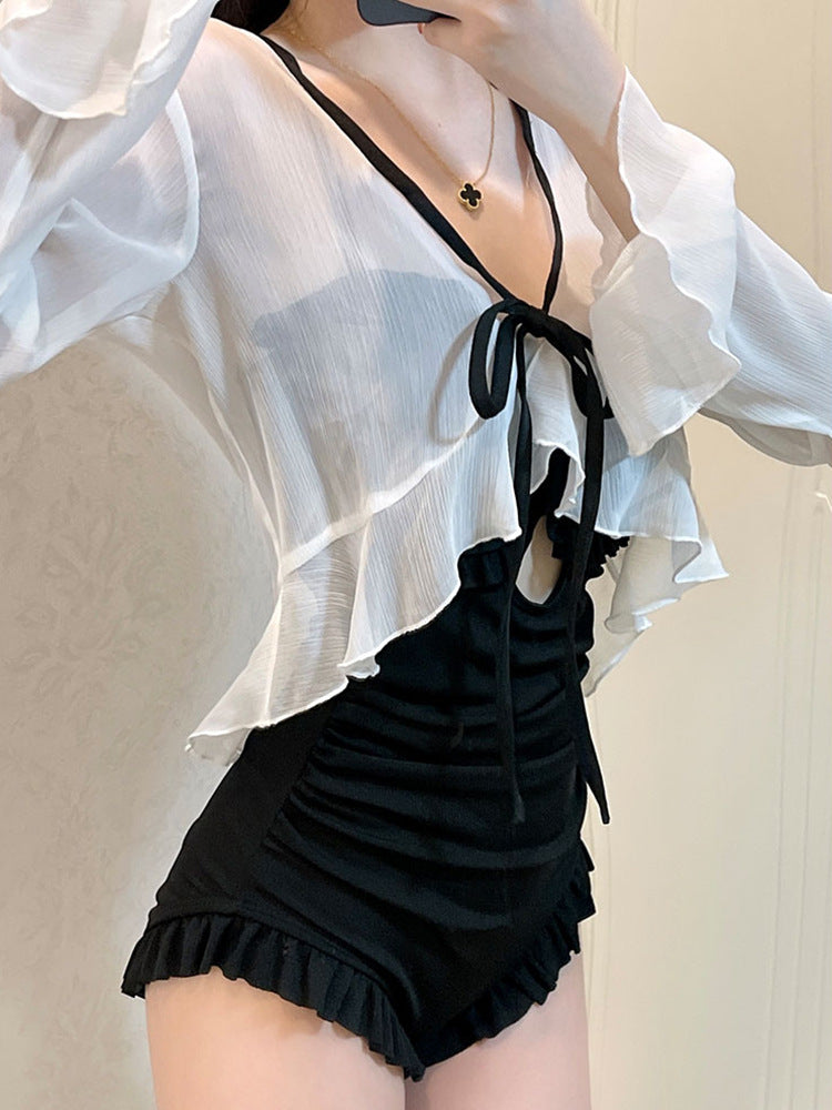Long-Sleeved Swimsuit Set