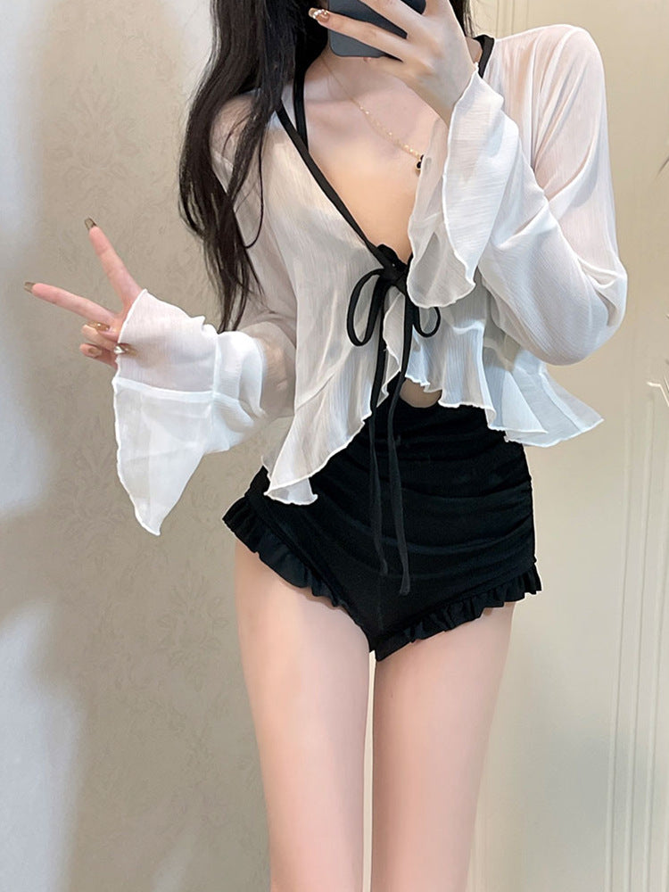 Long-Sleeved Swimsuit Set