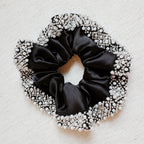 Pearls And Beads Satin Hair Scrunch