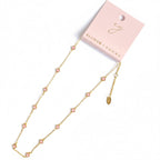 Petite Colored Clover Necklace