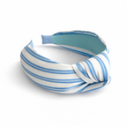Refined Fabric Striped Knot Headband – Preppy And Elegant