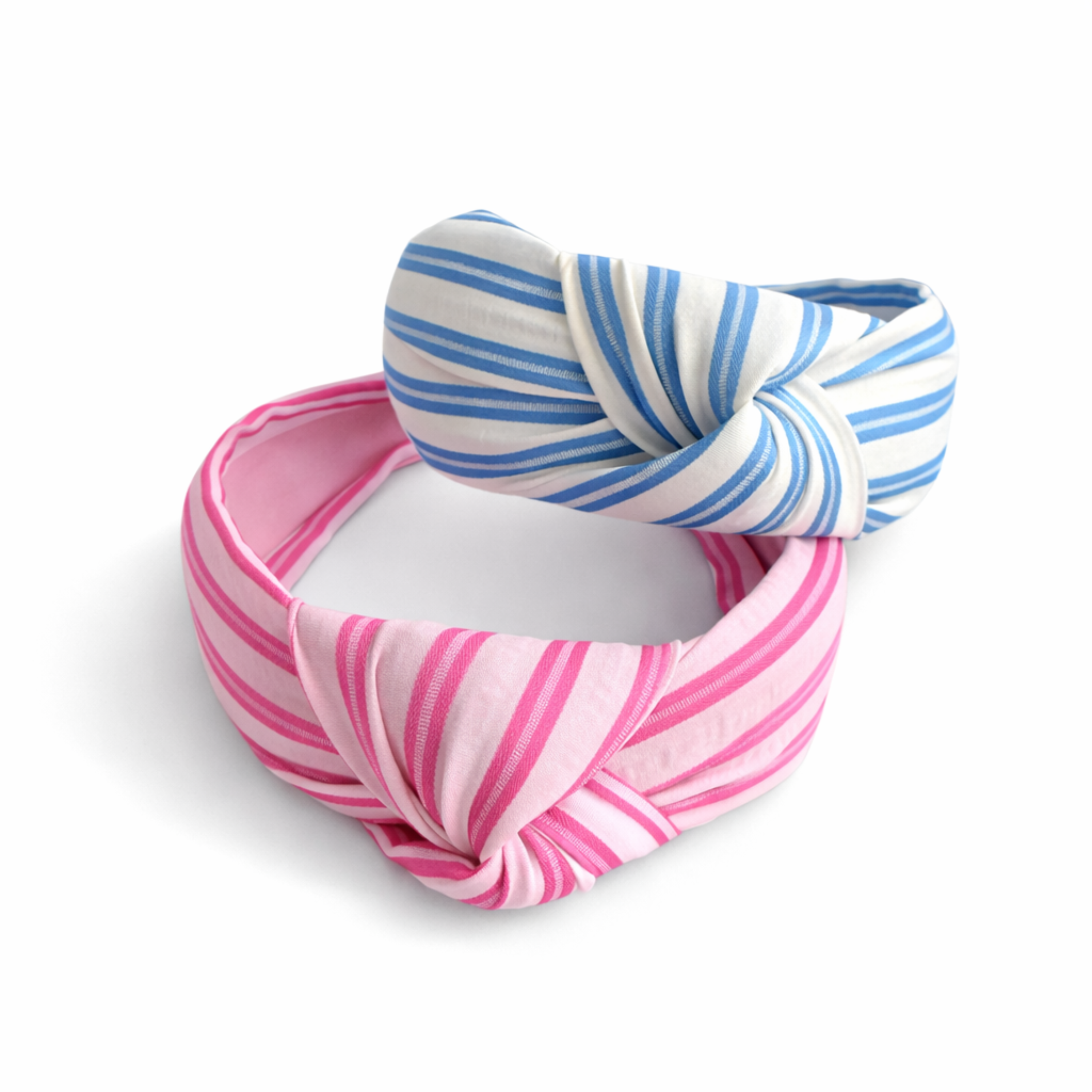 Refined Fabric Striped Knot Headband – Preppy And Elegant