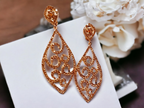 Runway Rhinestone clip on earrings