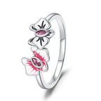 925 Sterling Silver Flower Rings