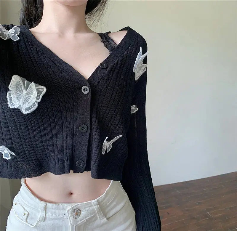 Butterfly Knitted Cardigan