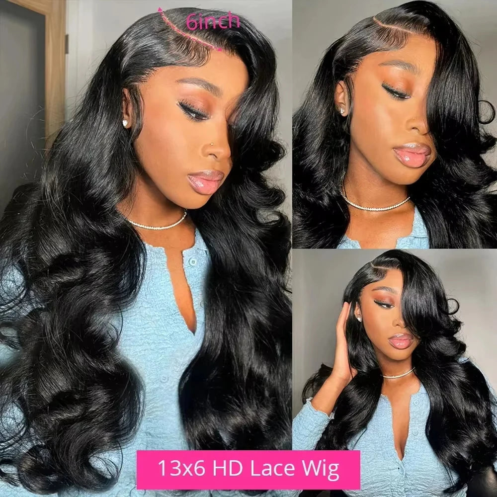 Body Wave 13x4 HD Transparent Lace Front Wig