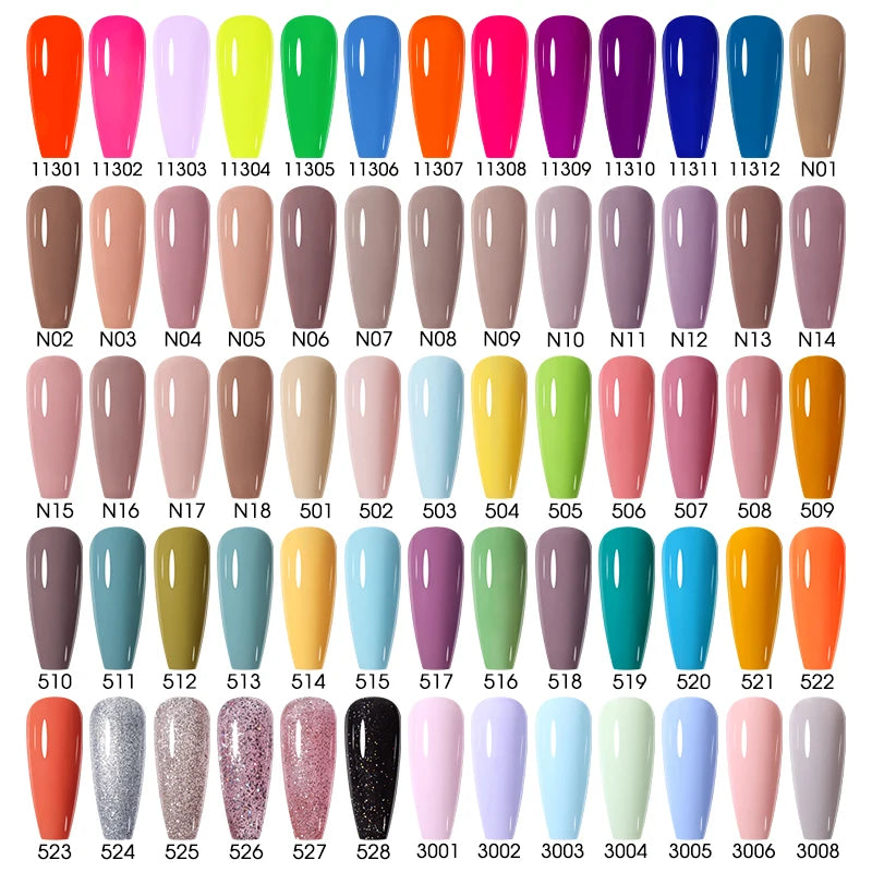 NAILCO 15ml Nail Gel Polish Winter Nude Colors Hybrid Gel Varnish Manicure UV Gel Nail Polish Primer Top Base Coat LED Nails Art