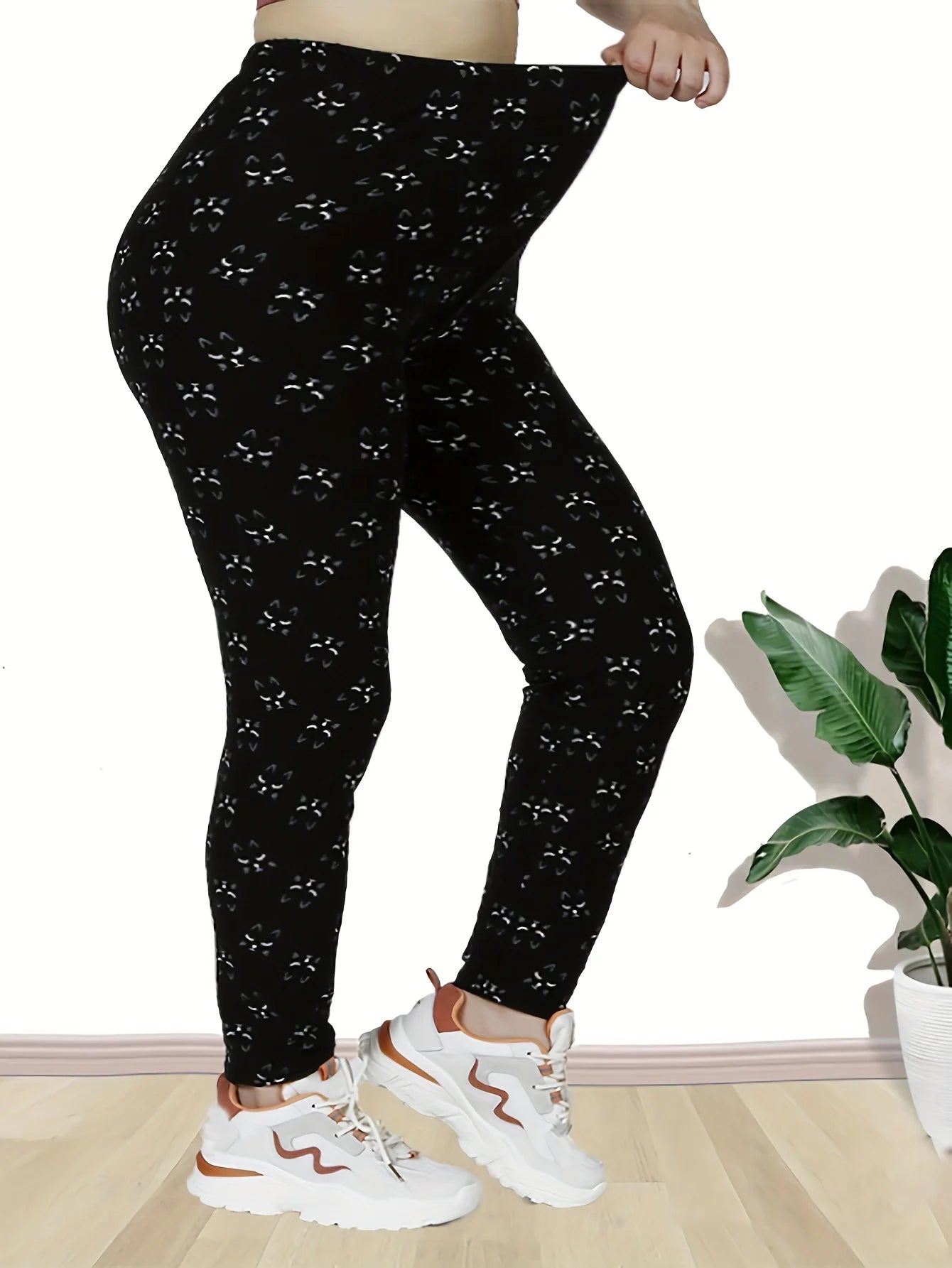 Black Cat Pattern Pants