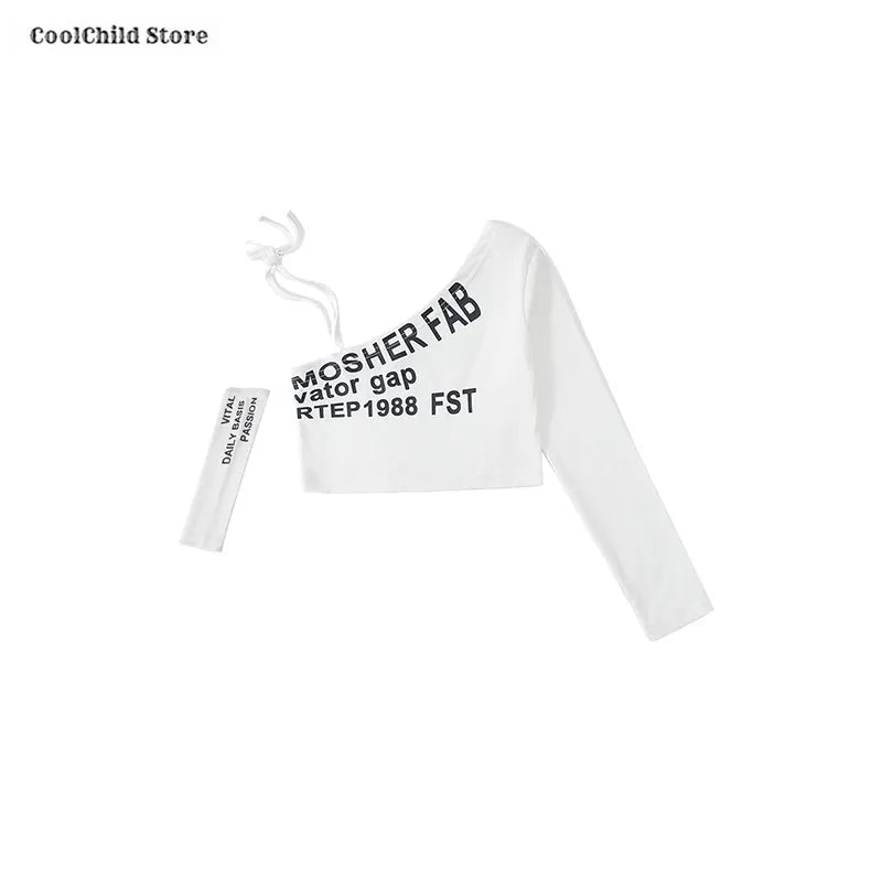 Off Shoulder Crop Top Jogger Pants Set