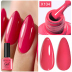 LILYCUTE 8ml Pink Dried Flower Gel Nail Polish Natural Flower Fairy Nail Art Gel Soak Off UV LED Painting Varnish For Nails DIY
