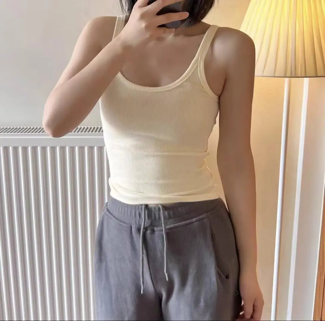 Simple Basic Ribbed Tank Top