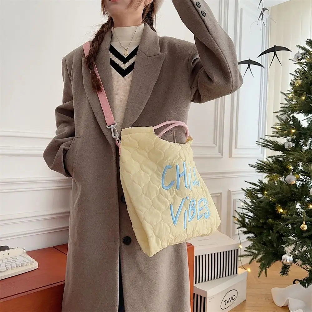 Chill Vibes Puffer Tote Bag