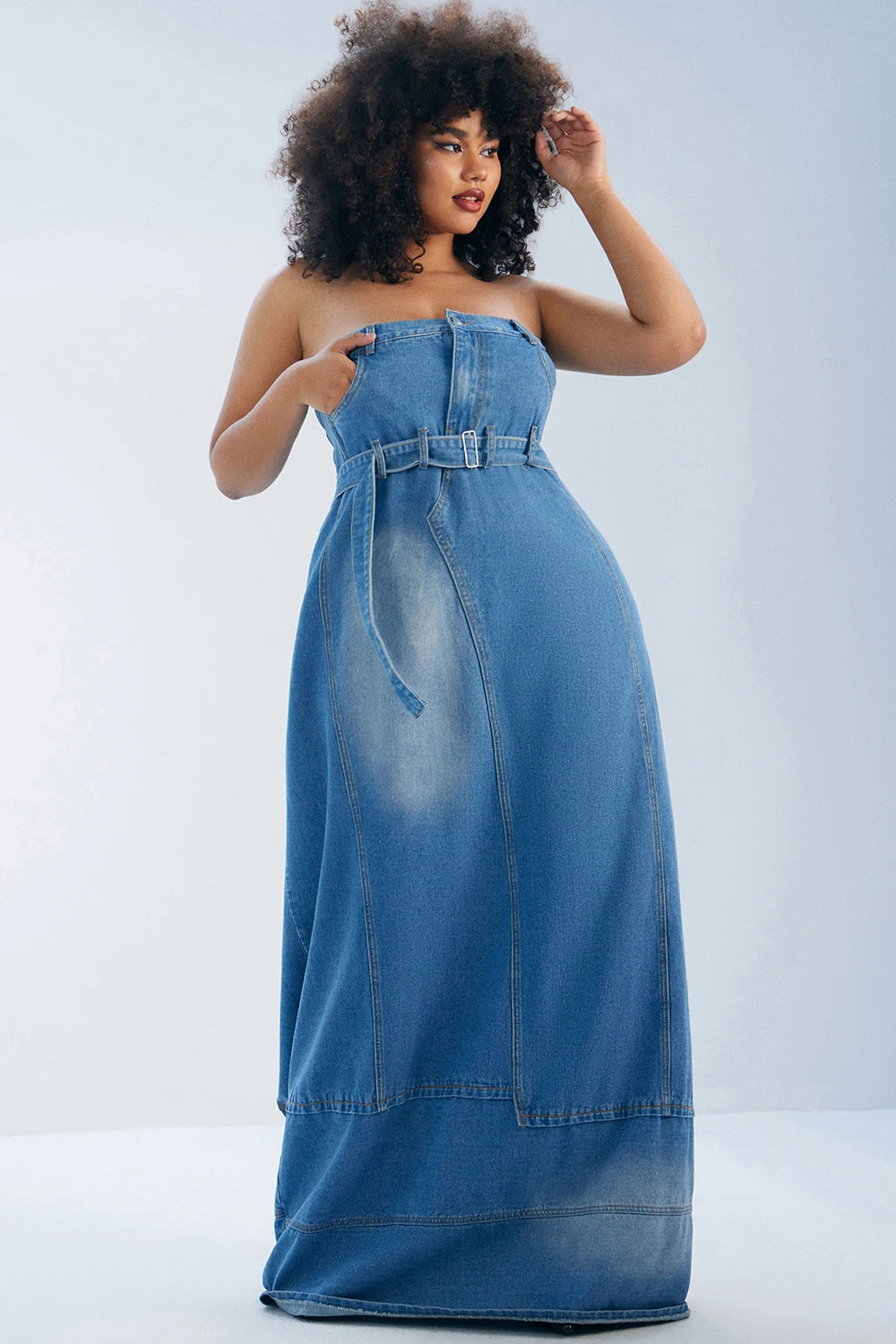 Denim Maxi Dress