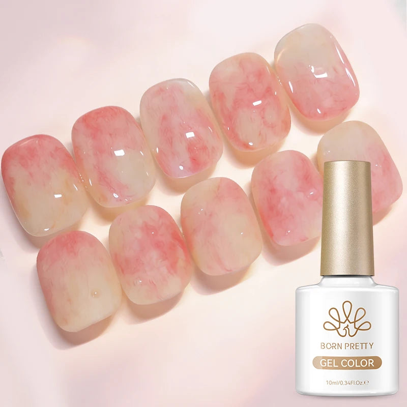 BORN PRETTY 1pc 10ml Pink Snug Fuzz Nail Gel Polish Semi Permanent Summer Nail Art Manicure Soak Off LED Varnish Nail Supplies