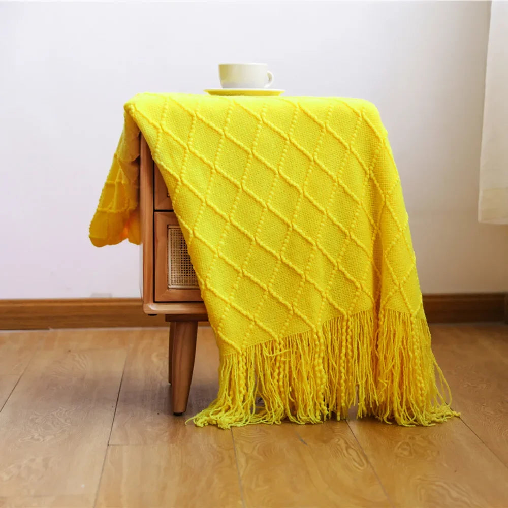 Knitted Throw Blanket