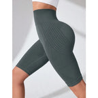 High Waisted Seamless Yoga Shorts