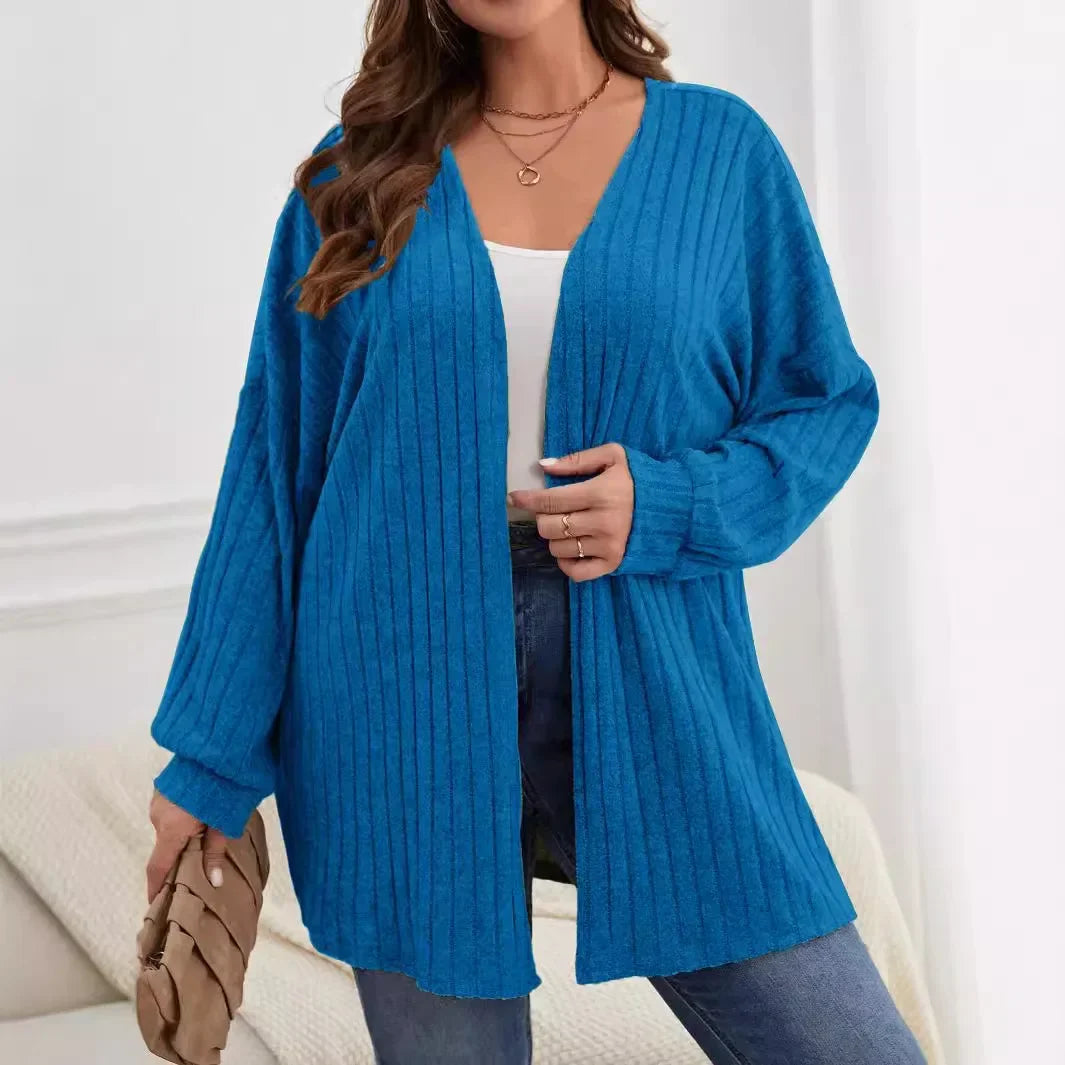 Solid Color Loose Cardigan