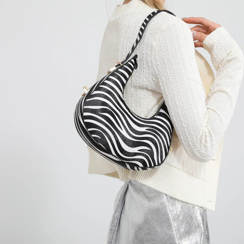 Cow Print Shoulder Bag