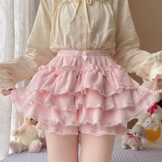 Bow Pleated Sweet Shorts
