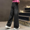 Five-Pointed Star Embroidered Jeans