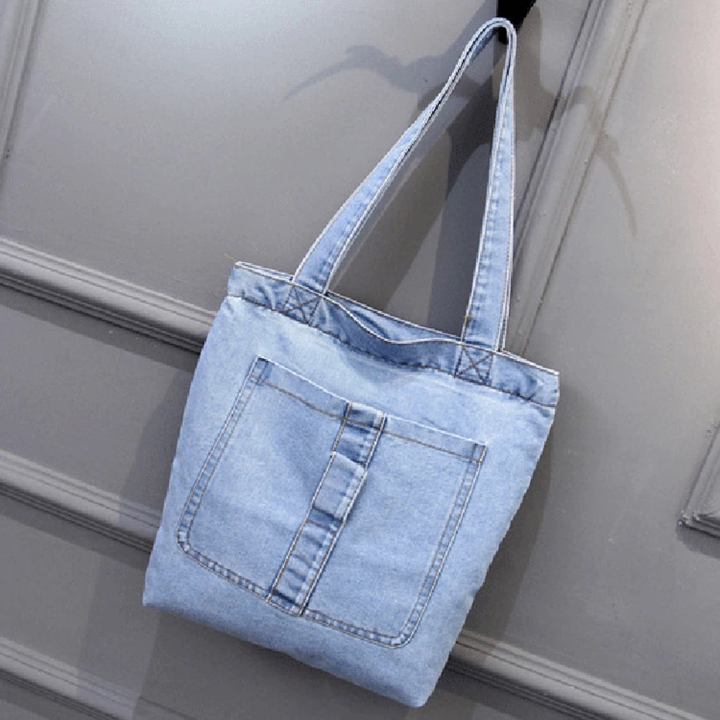 Canvas Denim Shoulder Bag