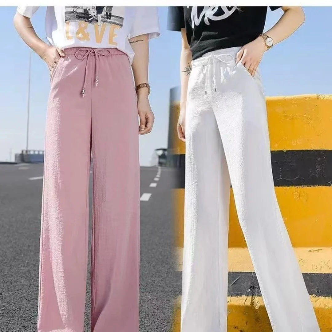 Ankle-Length Wide Leg Pants