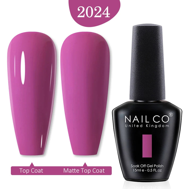 NAILCO 15ml Nail Gel Polish Winter Nude Colors Hybrid Gel Varnish Manicure UV Gel Nail Polish Primer Top Base Coat LED Nails Art
