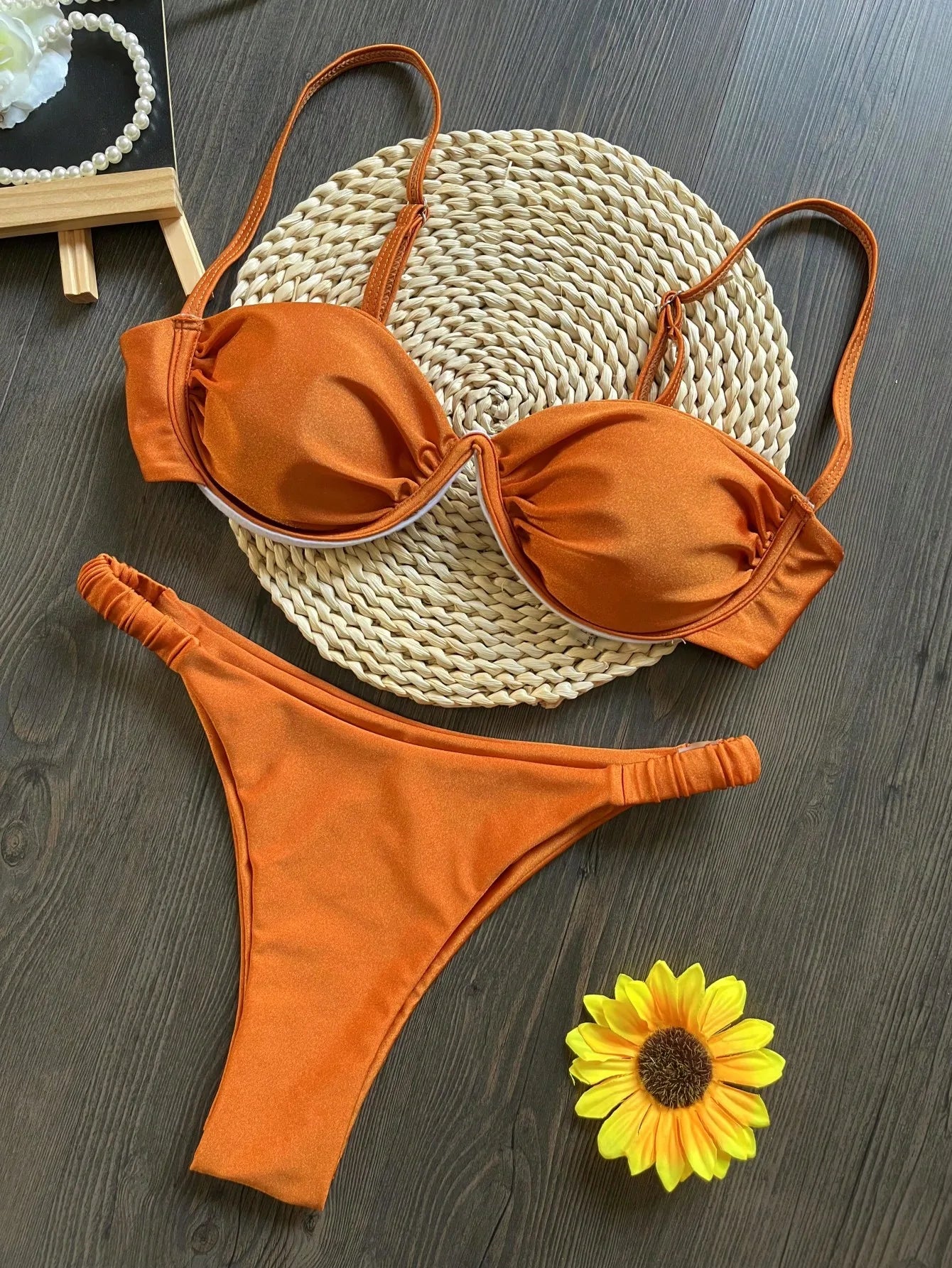 Metallic Push-Up Bikini