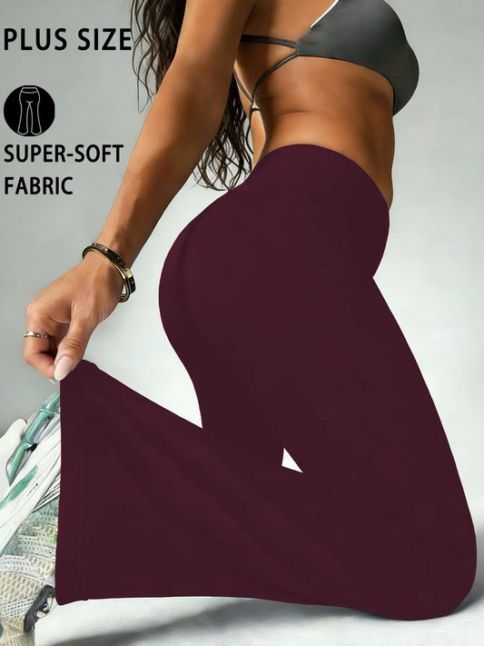 High-Rise Flared Yoga Trousers