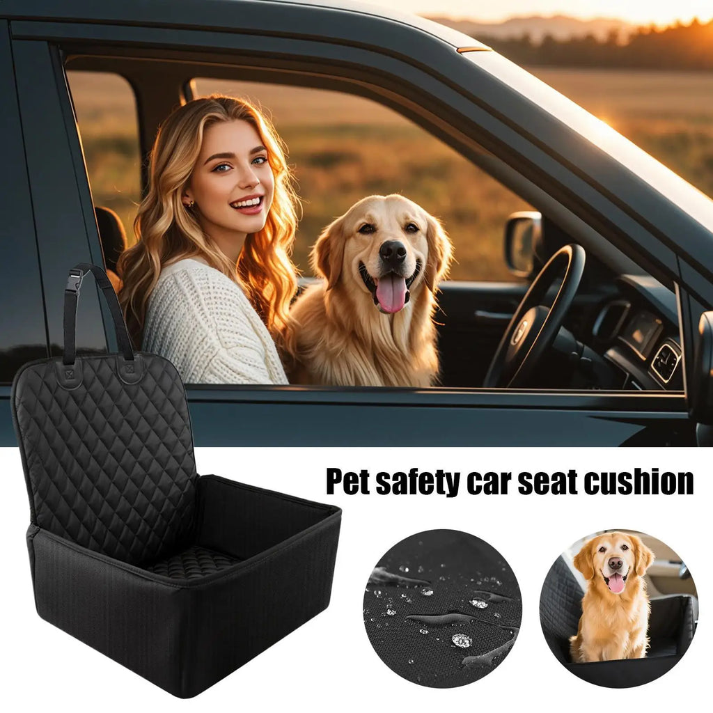 Waterproof Dog Booster Car Seat Large Pet Seat Cover For Cars Easy Clean Booster Cushion Carrier Cover For Bed Suv Truck