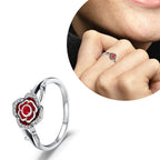 925 Sterling Silver Flower Rings