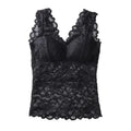 Floral Lace Camisole with Built-in Bra