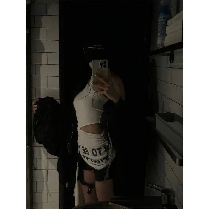 Sleeveless Vest Hollow Out Tee
