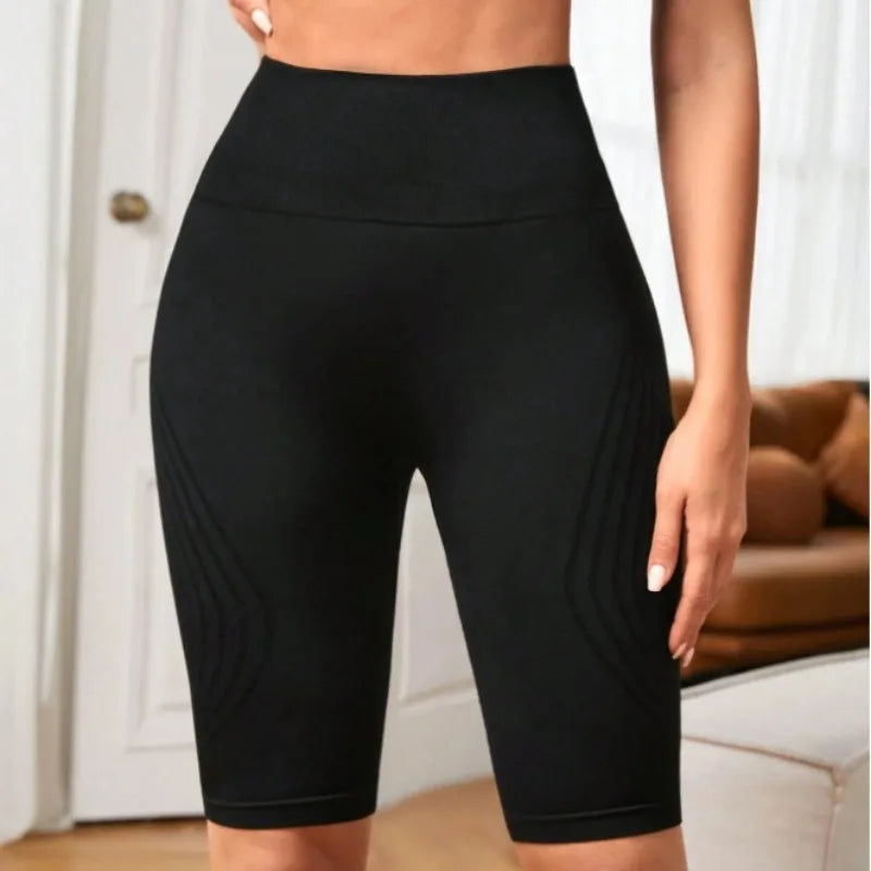 High Waisted Seamless Yoga Shorts