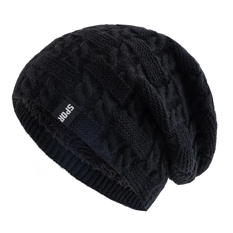 Cable Knit Slouchy Beanie