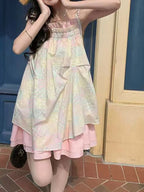 Loose Print Sling Dress