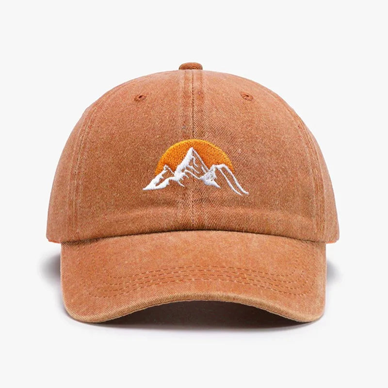 Embroidered Sunset Baseball Hat
