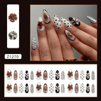 24pcs Sweet Pink Press On Nails