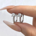 DW Luxury 0.5ct Certified Moissanite Earrings