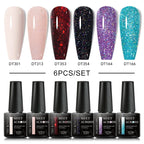 6Pcs Gel Nail Polish Set