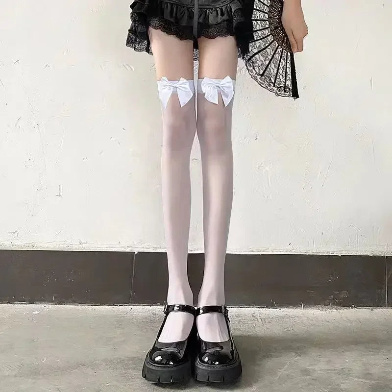 Lace Transparent Thigh High Socks